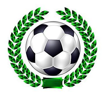 fussball mit Lorbeerkranz