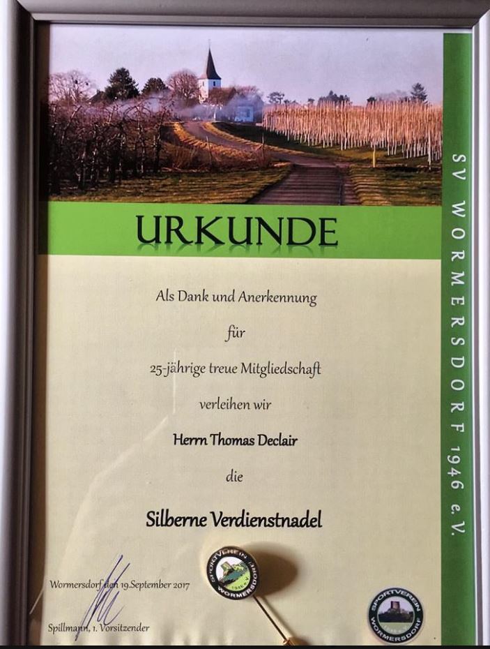 Urkunde Tommy