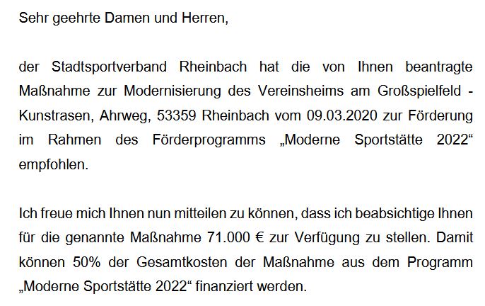 Auszug aus dem Bescheid